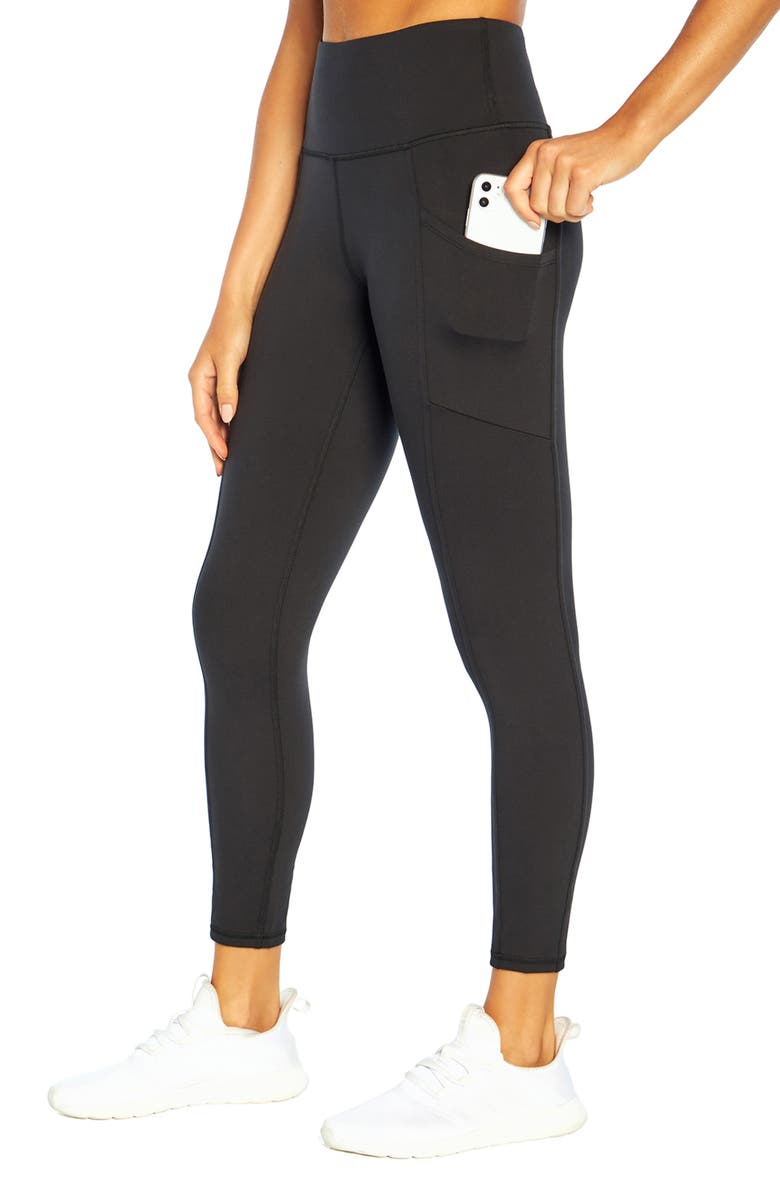 MARIKA Eclipse Ankle Leggings, Alternate, color, Black
