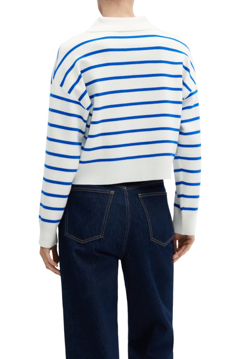 Stripe Polo Sweater, Alternate, color, VIBRANT BLUE