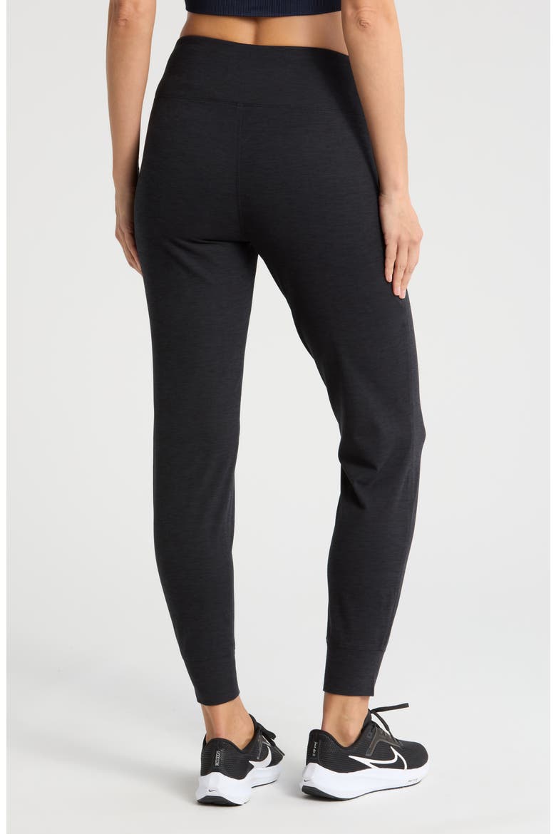 Heather Comfort Joggers, Alternate, color, BLACK