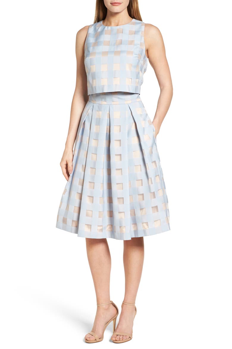 Two-Piece Dress, Main, color, BLUE