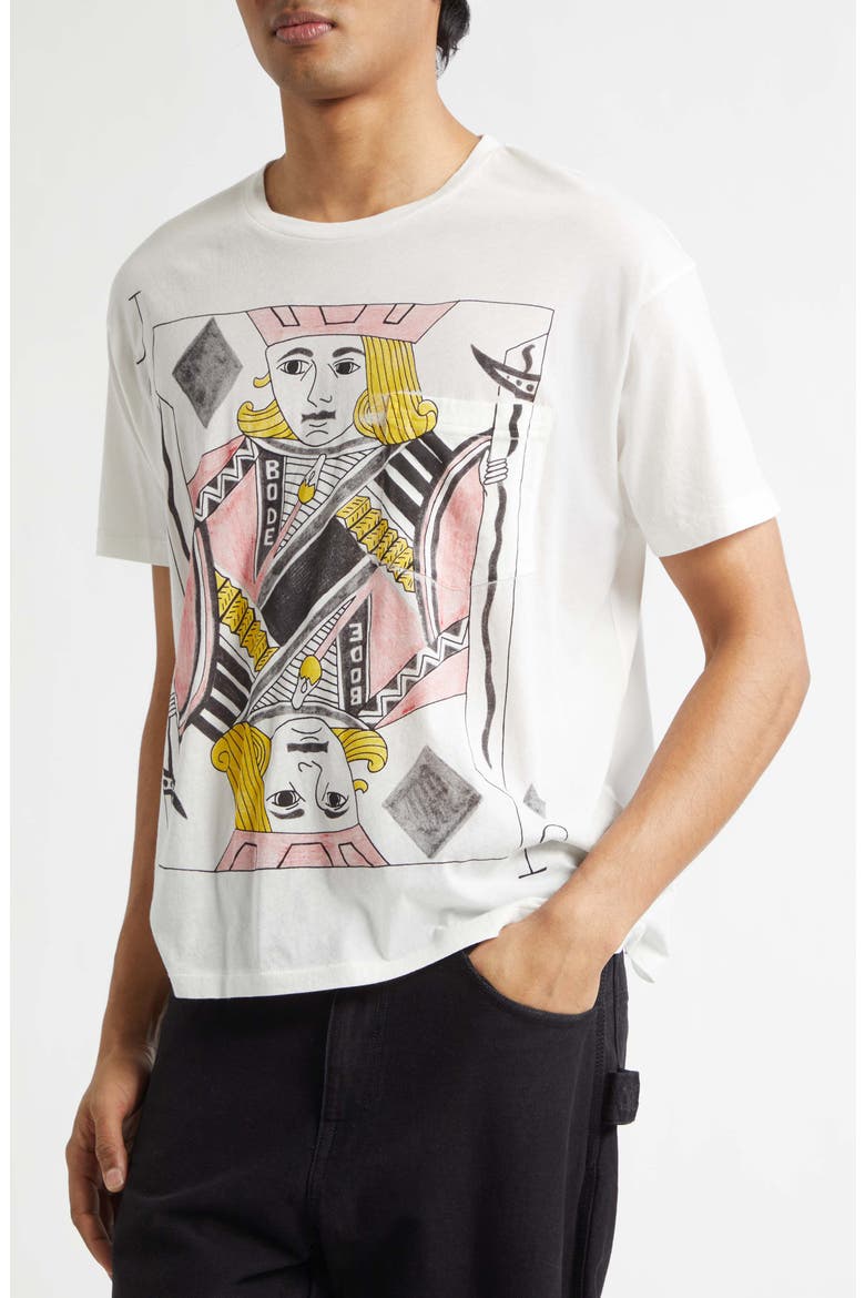Jack of Diamonds Pocket Graphic T-Shirt, Alternate, color, CREAM
