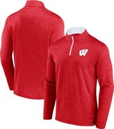 FANATICS Men's Fanatics Branded Red Wisconsin Badgers Classic Homefield Quarter-Zip Top