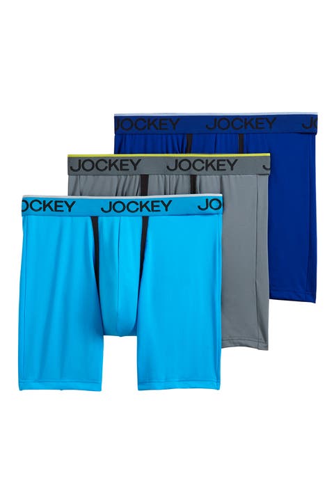 Men's Chafe Proof Pouch Microfiber 6" Boxer Brief - 3 Pack