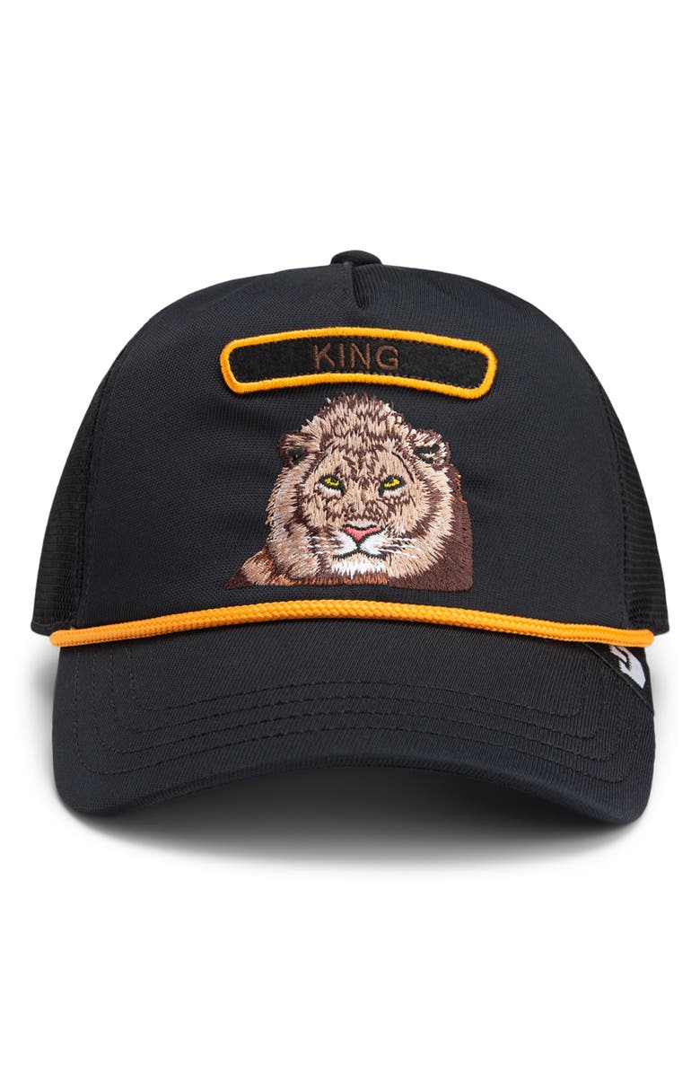 Goorin Bros. Lion Embroidered Patch Trucker Hat, Alternate, color,