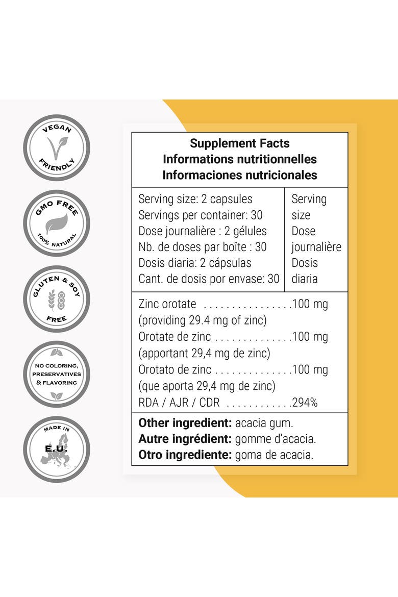 Zinc Orotate Supplement, Alternate, color, None