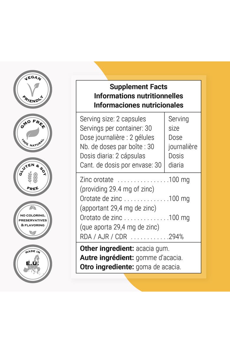 SuperSmart Zinc Orotate Supplement, Alternate, color, NO COLOR