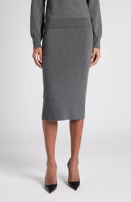 TOM FORD Stretch Cashmere & Cotton Pencil Skirt