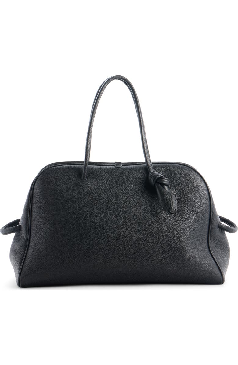 Jacquemus Le Turismo Leather Bowling Bag, Main, color, Black