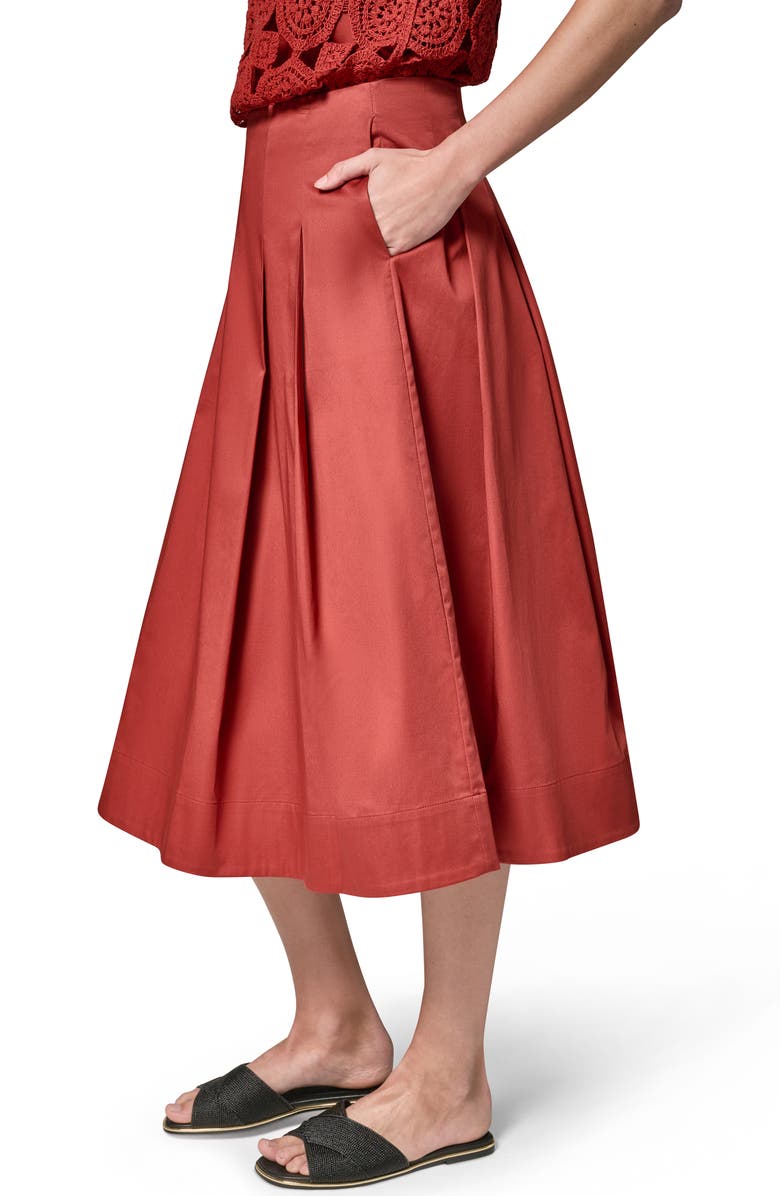 Donna Karan New York Pleated A-Line Skirt, Alternate, color,
