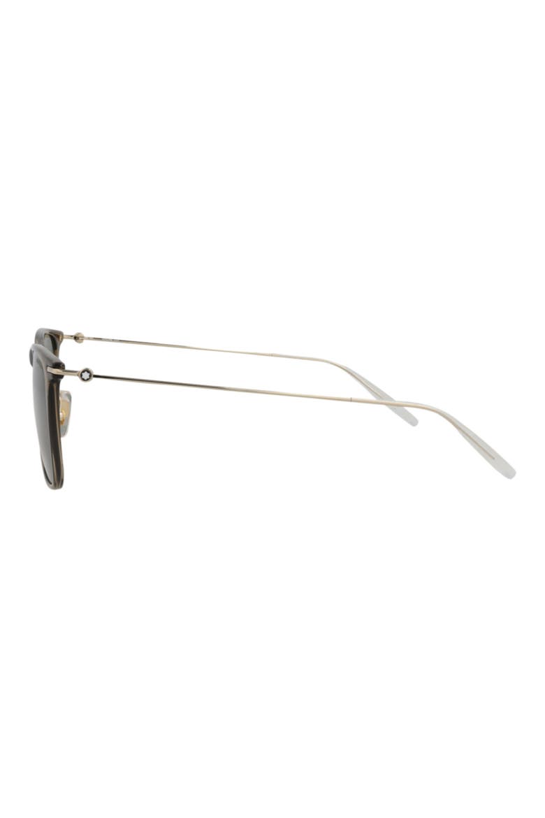 53mm Square Sunglasses, Alternate, color, BROWN GOLD GREEN
