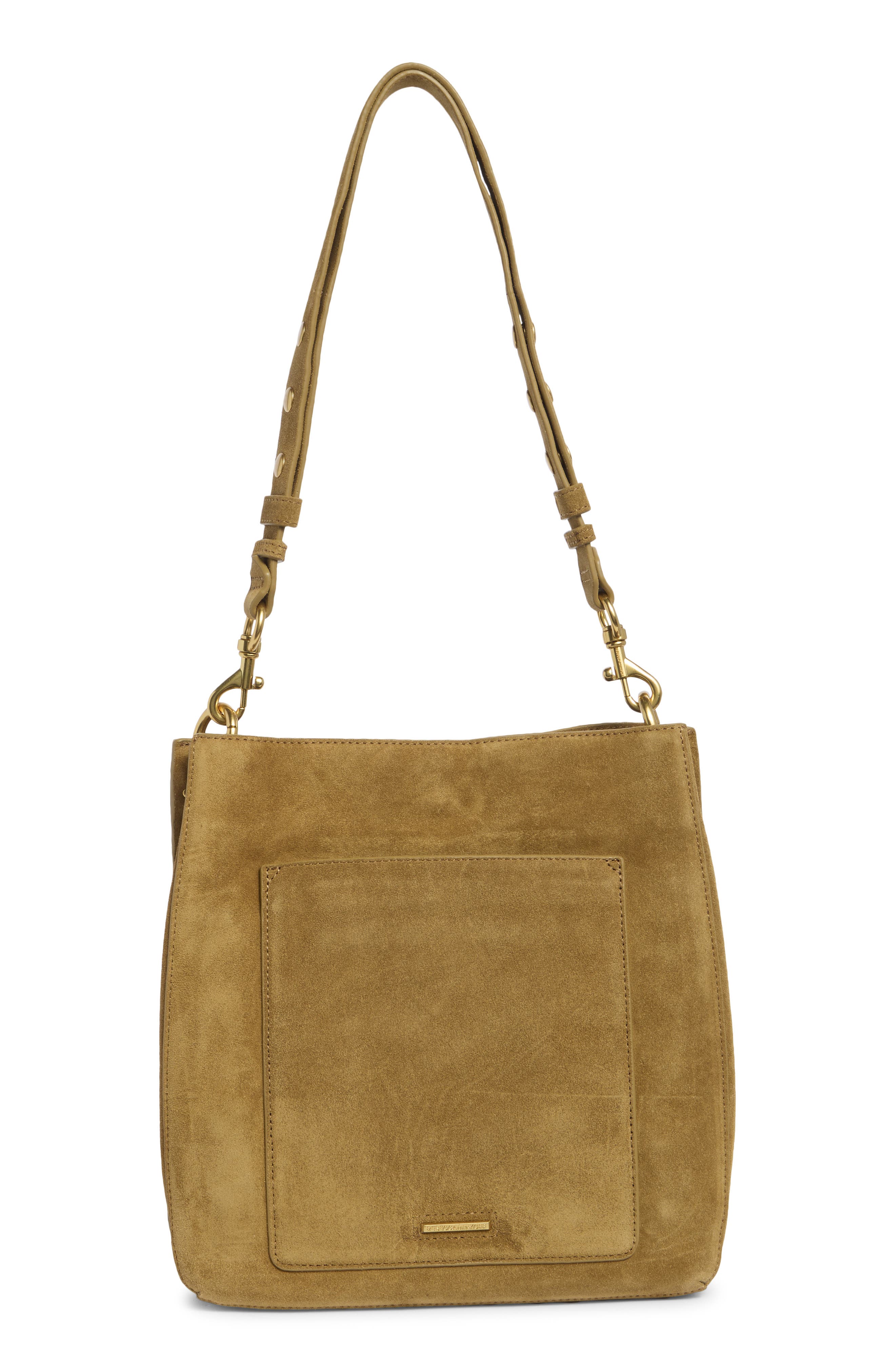 Darren Suede Shoulder Bag, Alternate, color, HONEY