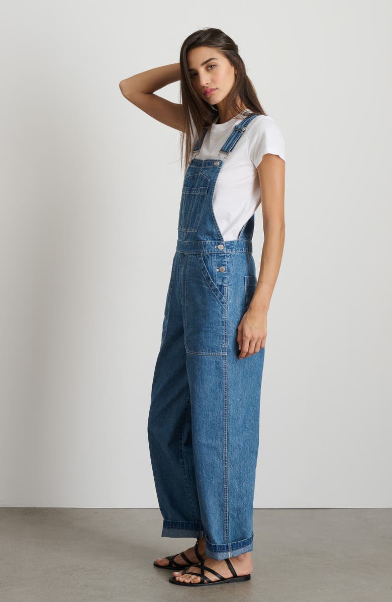 Alex Mill Lili Denim Overalls, Alternate, color, 