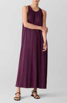 Eileen Fisher Sleeveless Jersey Maxi Dress