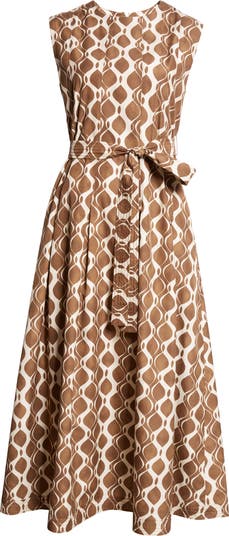 【S MAX MARA】AMATI プリント ポプリン ドレス Max Mara Amati Print Poplin Midi Dress | Nordstrom
