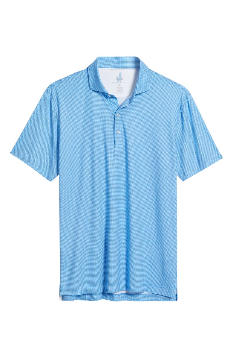 johnnie-O Tundra Microprint Featherweight Performance Polo, Alternate, color, Haze