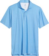 johnnie-O Tundra Microprint Featherweight Performance Polo