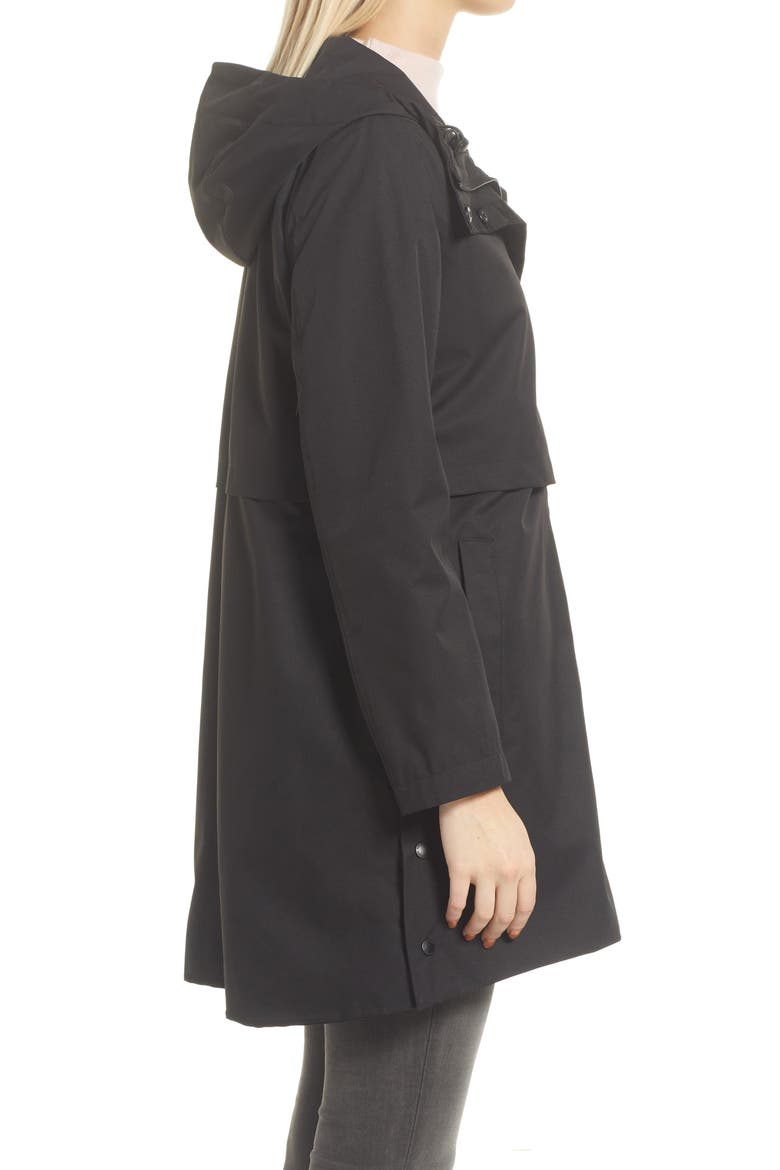 Water Repellent Rain Jacket, Alternate, color, BLACK