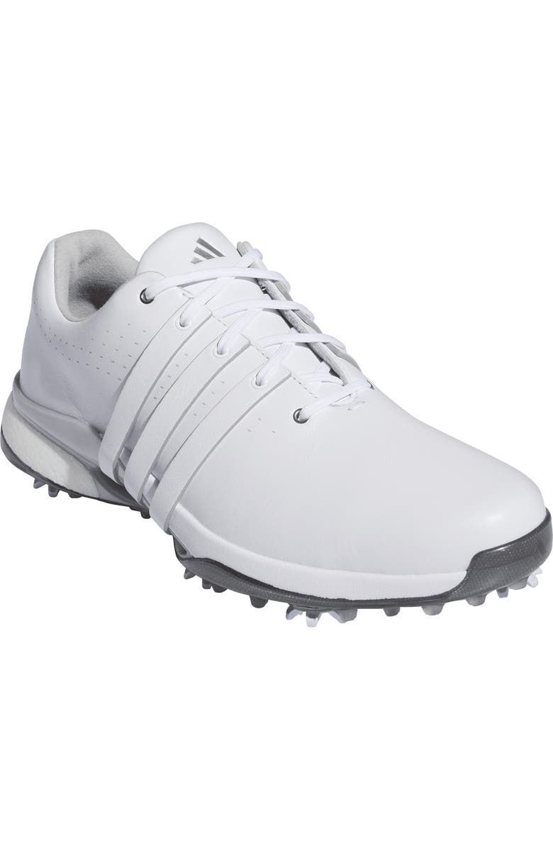 adidas Tour360 24 Golf Shoe, Main, color, White/ White/ Silver Metallic