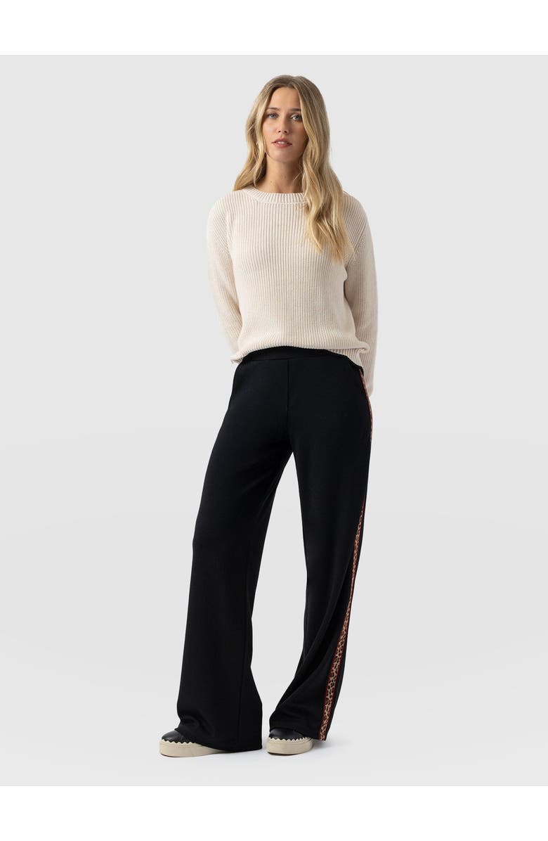 Saint + Sofia Victory Wide Leg Pant, Main, color, Black Leopard