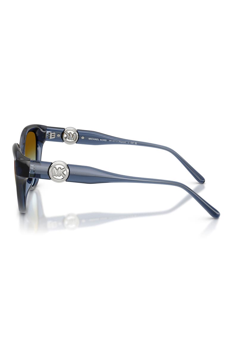 Nagoya 53mm Gradient Cat Eye Sunglasses, Alternate, color, NAVY / BROWN BLUE GRADIENT
