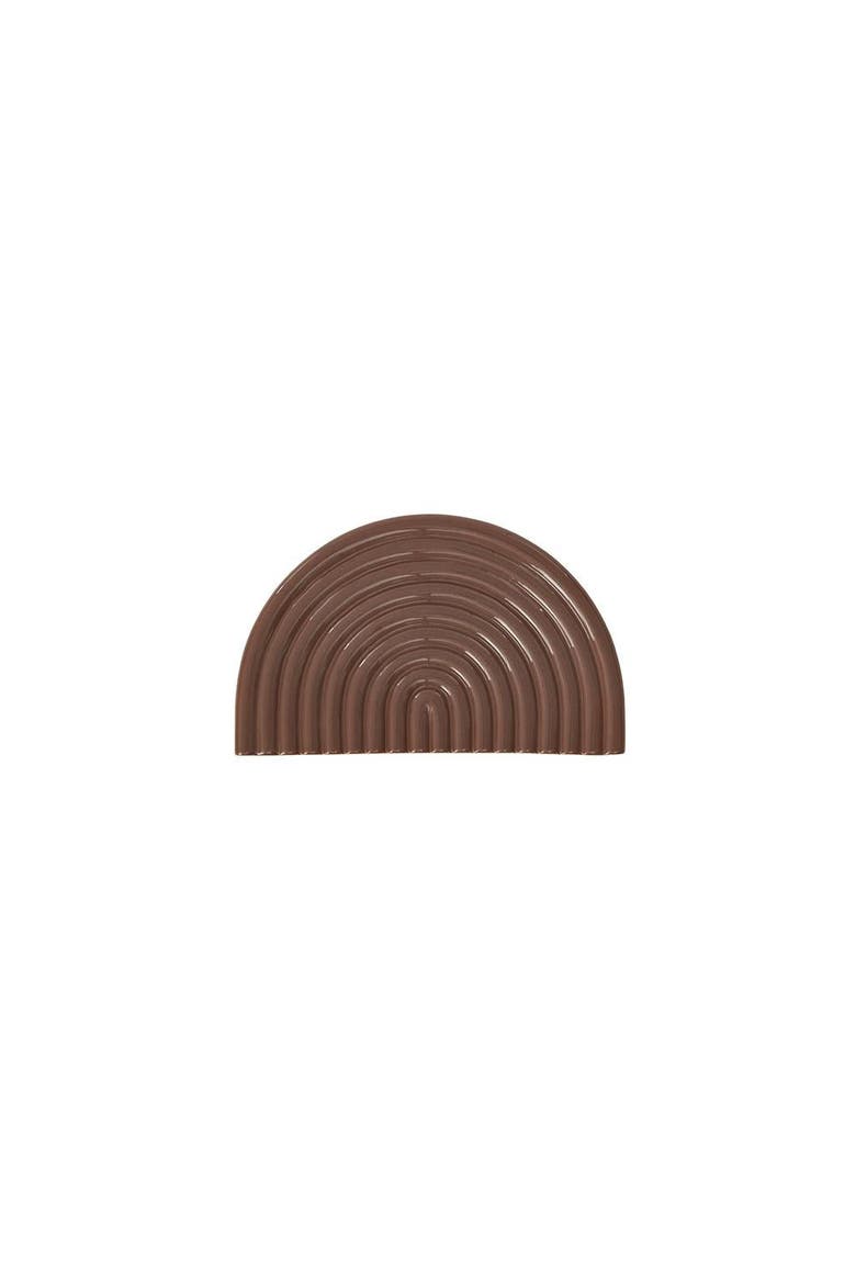 Ceramic Rainbow Tray, Main, color, Choko