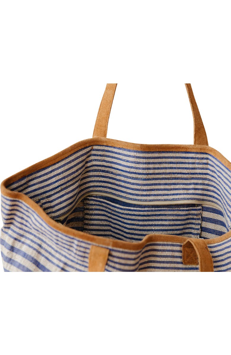 Will & Atlas Paloma Stripe Tote Bag, Alternate, color, Indigo