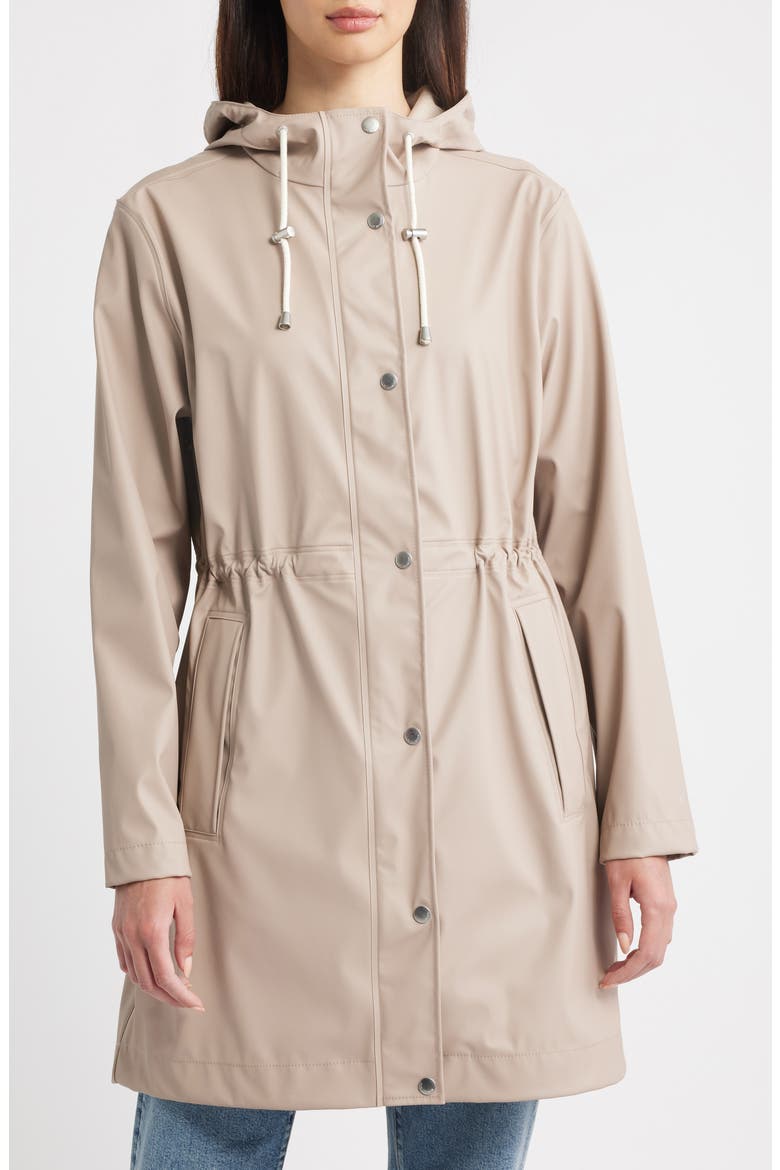 Hooded Waterproof Raincoat, Main, color, ATMOSPHERE