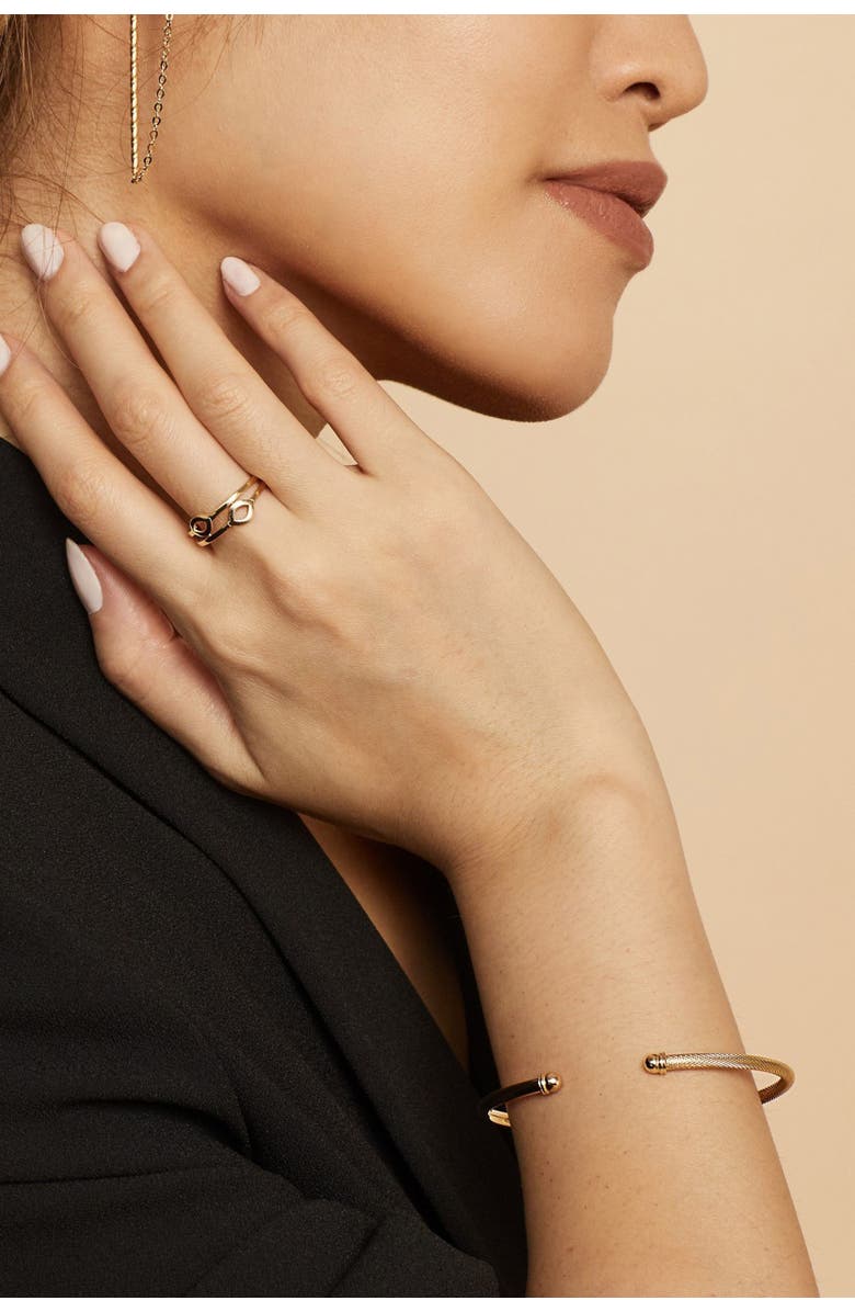 Oradina 14K Yellow Gold Red Carpet Cuff, Alternate, color, Yellow Gold