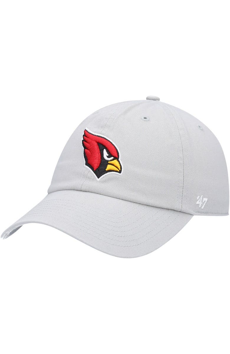 '47 Men's '47 Gray Arizona Cardinals Clean Up Adjustable Hat, Main, color, Gray
