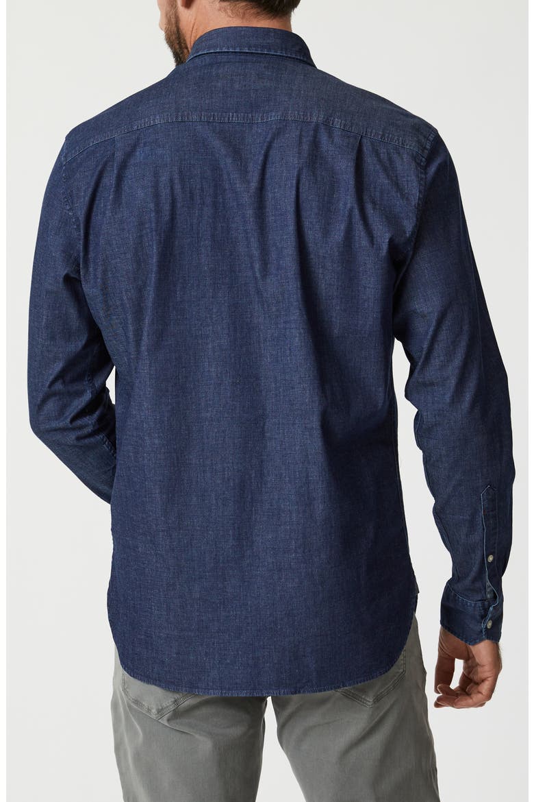 Stretch Denim Button-Up Shirt, Alternate, color, MEDIUM