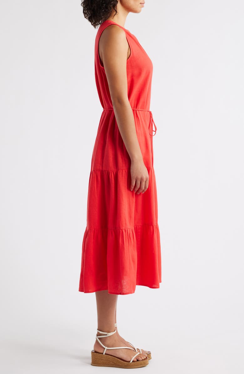 Tommy Bahama Coastal Tide Sleeveless Dress, Alternate, color, Apple Blossom