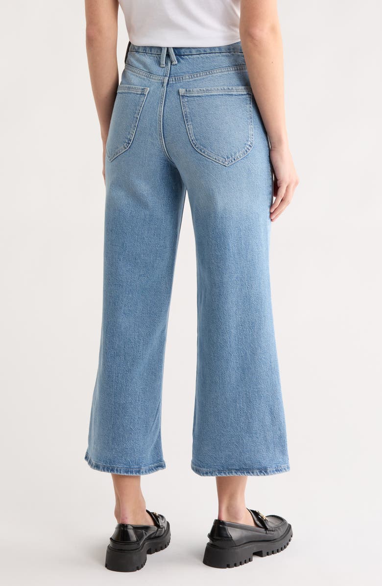 Good American Good Waist Palazzo Crop Jeans, Alternate, color, Blue598