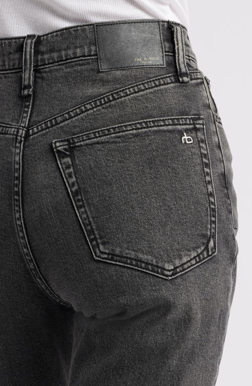 Rag & Bone Peyton High-rise Inky Full Length Bootcut Jean In Gray