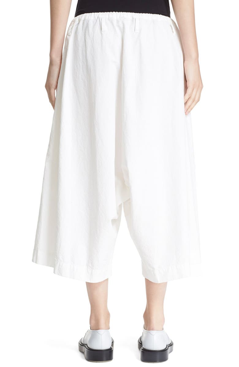 Y's by Yohji Yamamoto Wide Leg Crop Pants, Alternate, color,