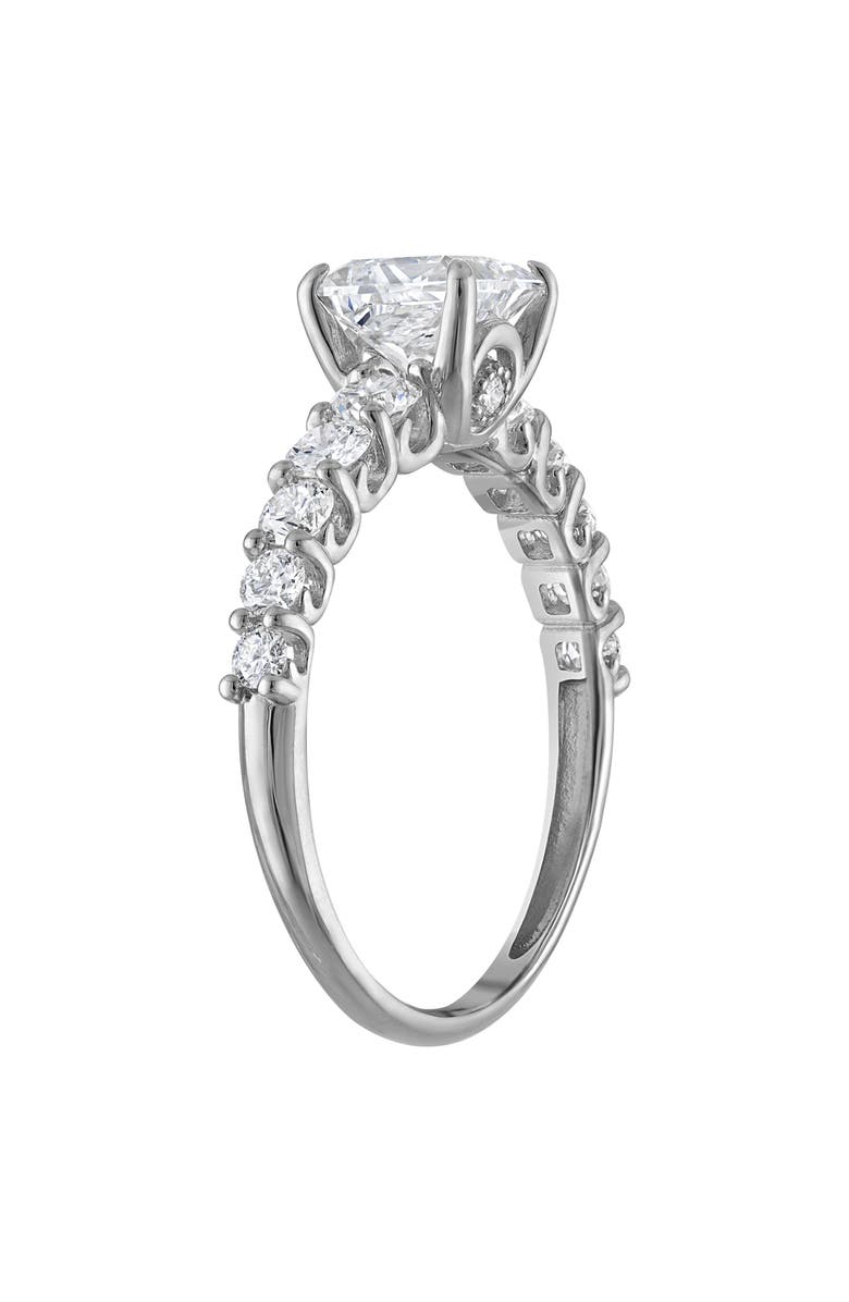 FZN <p>10K Gold Princess-Cut Lab-Grown Diamond Ring</p>, Alternate, color, White