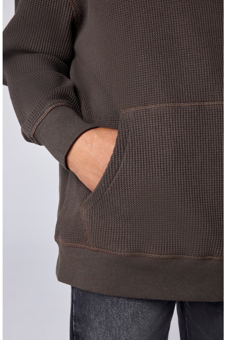 Kids' Waffle Orlando Hoodie, Alternate, color, BROWN