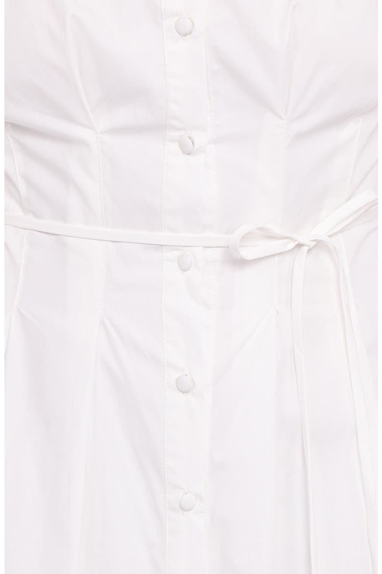 Alexander Long Sleeve Cotton Midi Shirtdress, Alternate, color, IVORY