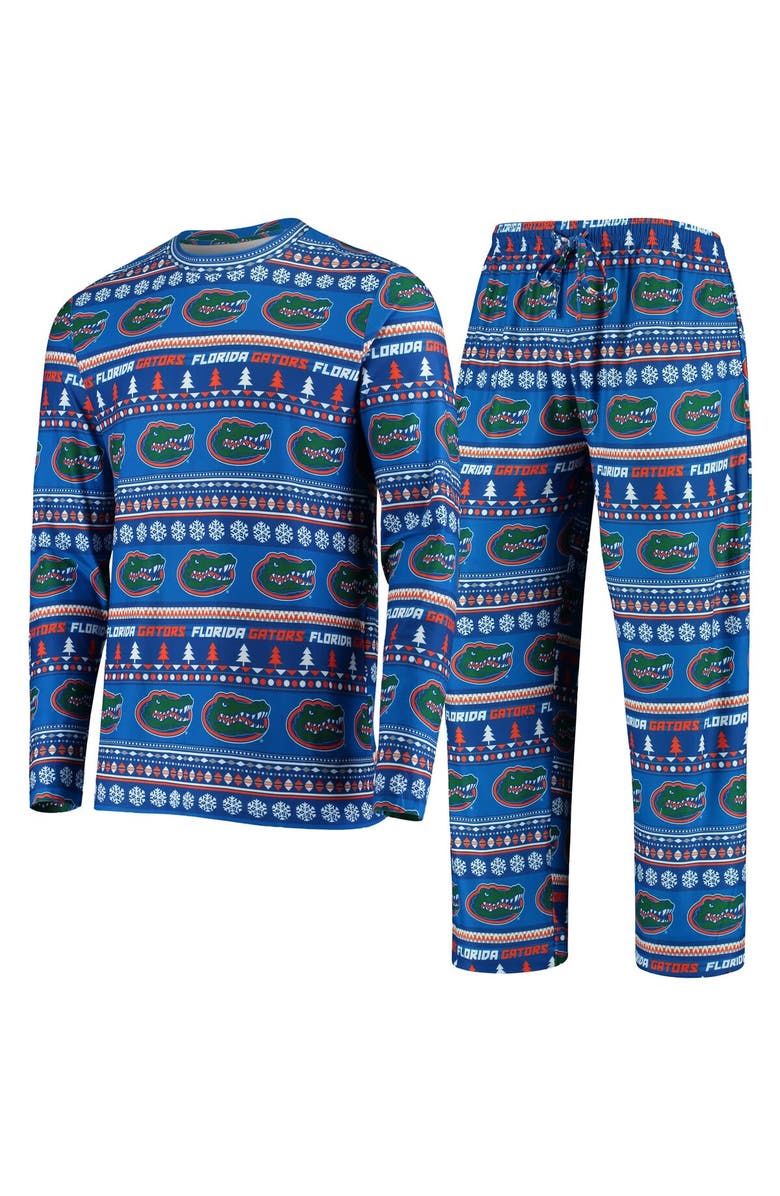 CONCEPTS SPORT Men's Concepts Sport Royal Florida Gators Ugly Sweater Knit Long Sleeve Top and Pant Set, Alternate, color, Royal