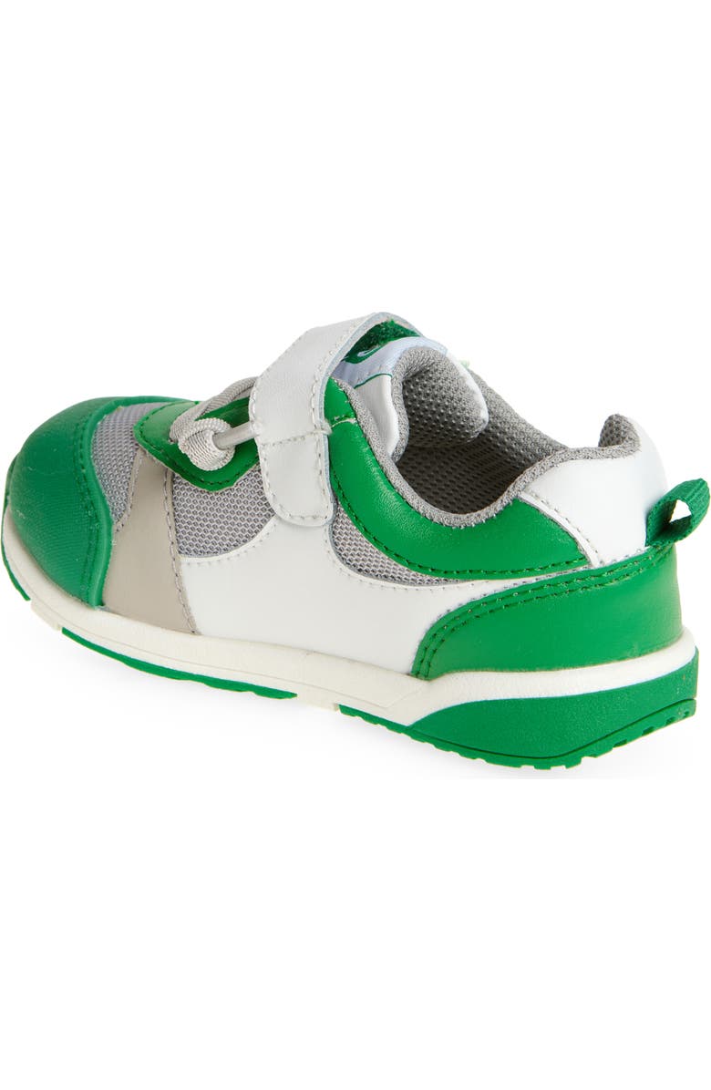 OLD SOLES Kids' Sporty Squad Sneaker, Alternate, color, Snow / Neon Green / Gris