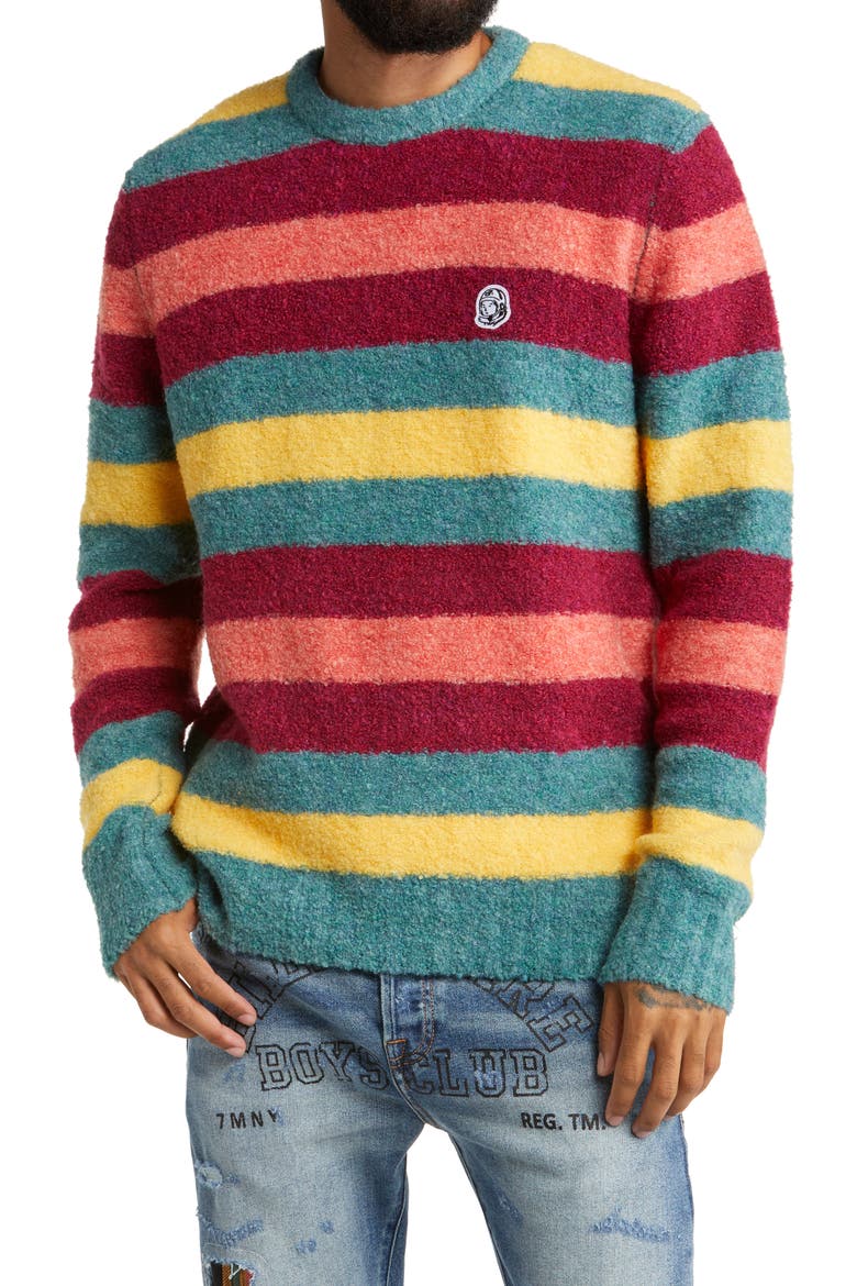 Levels Stripe Sweater, Main, color, PINENEEDLE