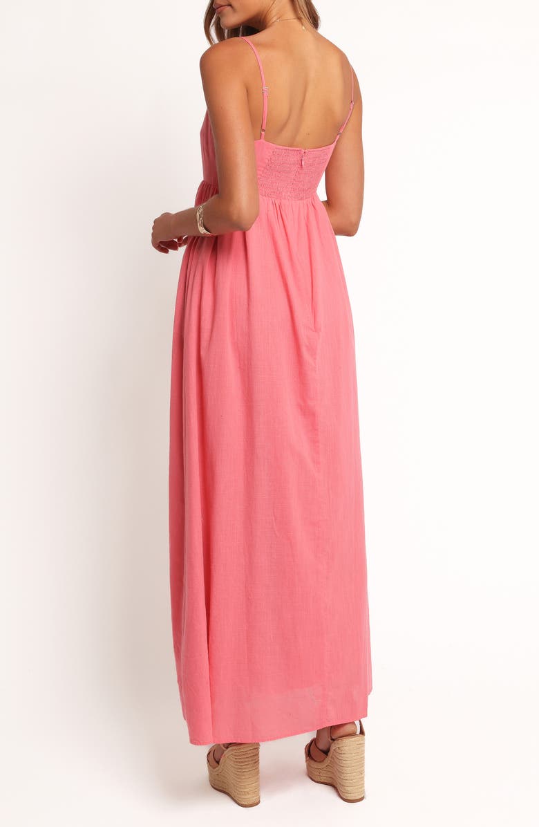 Petal & Pup Odessa Cotton Maxi Sundress, Alternate, color, Coral