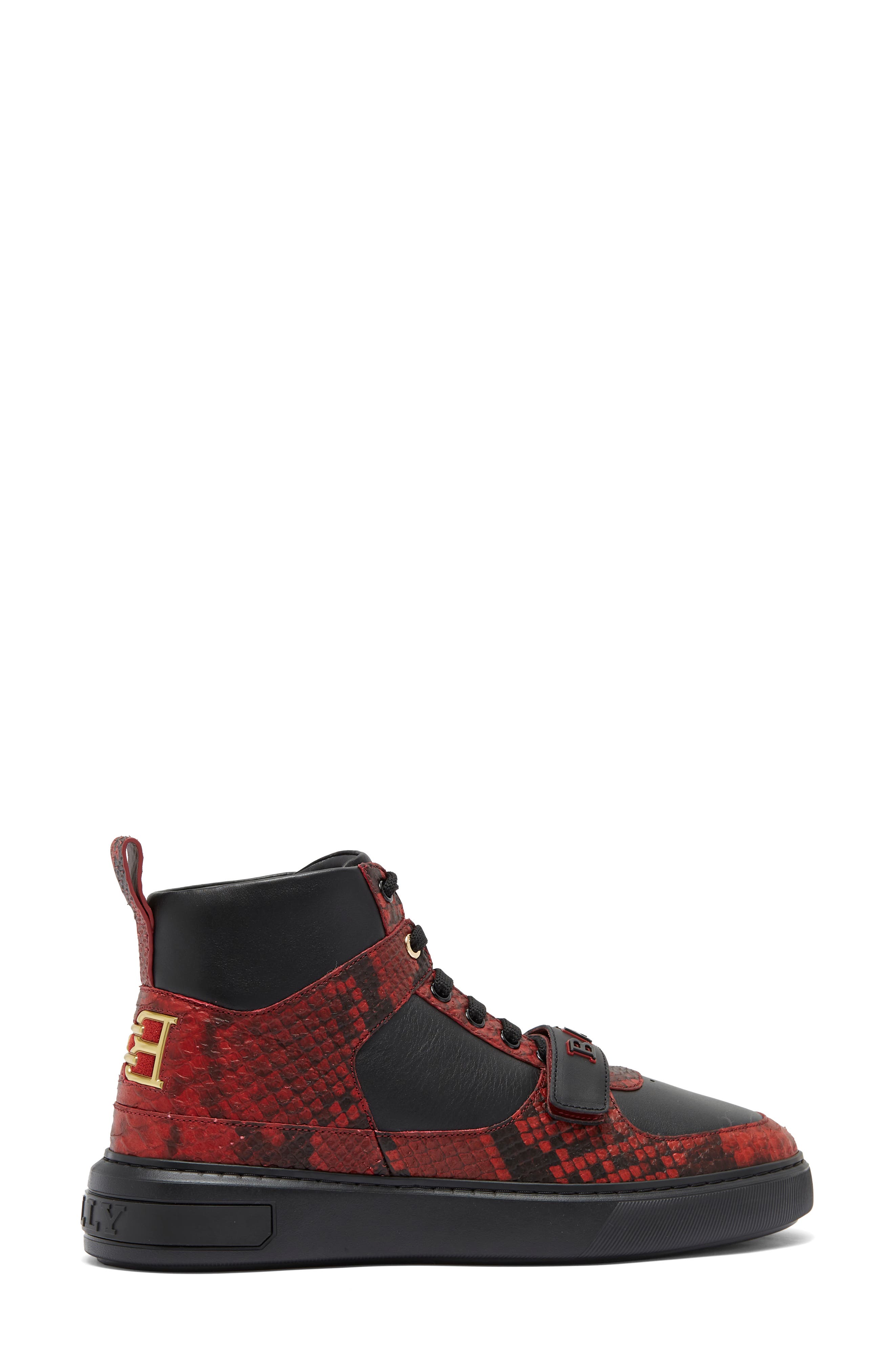 Bally Merry High Top Sneaker, Alternate, color, Bally Red