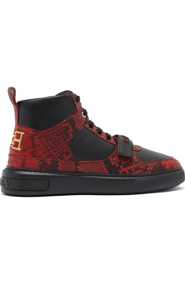 Bally Merry High Top Sneaker, Alternate, color, Bally Red