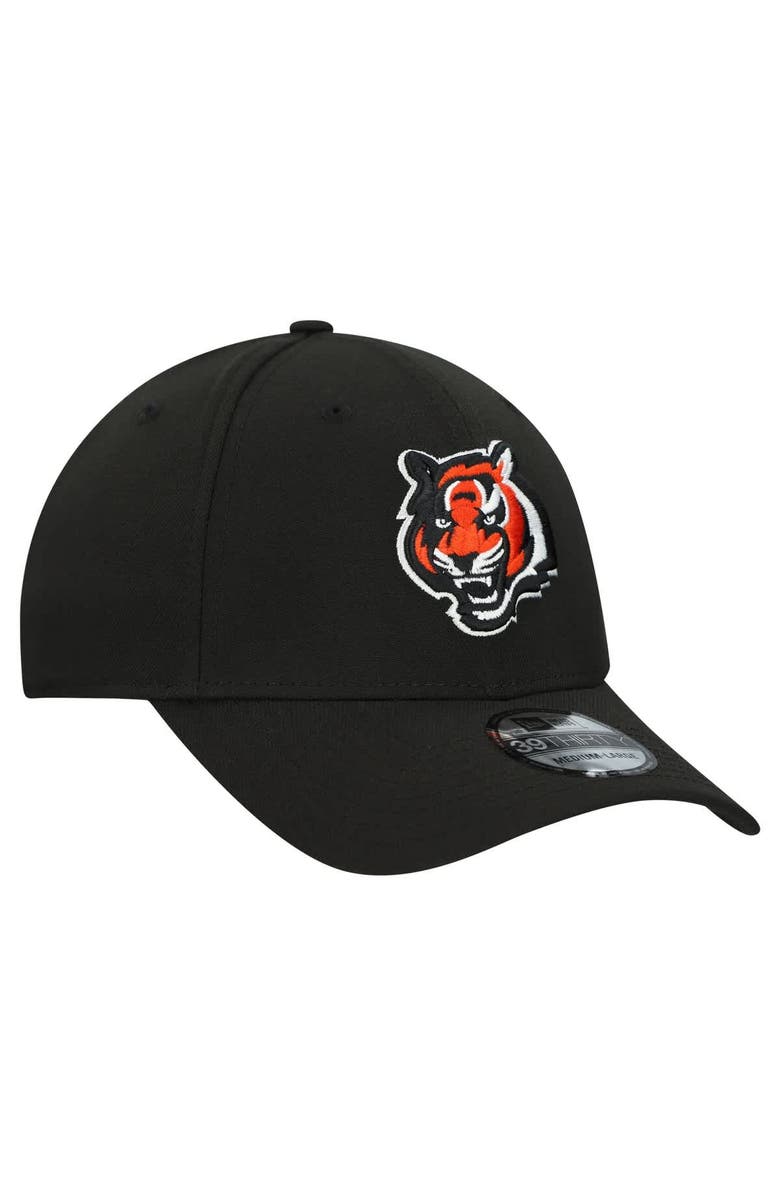 New Era Men's New Era Black Cincinnati Bengals Main 39THIRTY Flex Hat, Alternate, color, Black