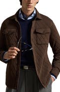Polo Ralph Lauren Quilted Jersey Knit Shirt Jacket