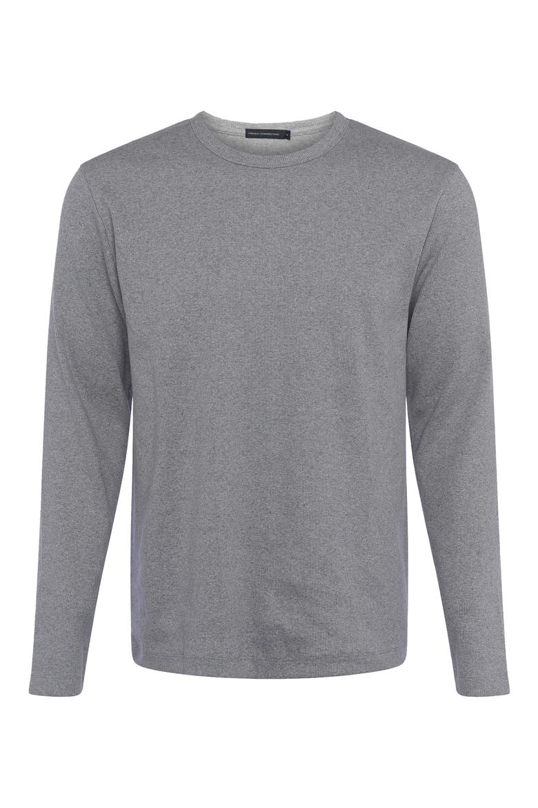 Durby Rib T-Shirt, Main, color, LIGHT GREY MELANGE