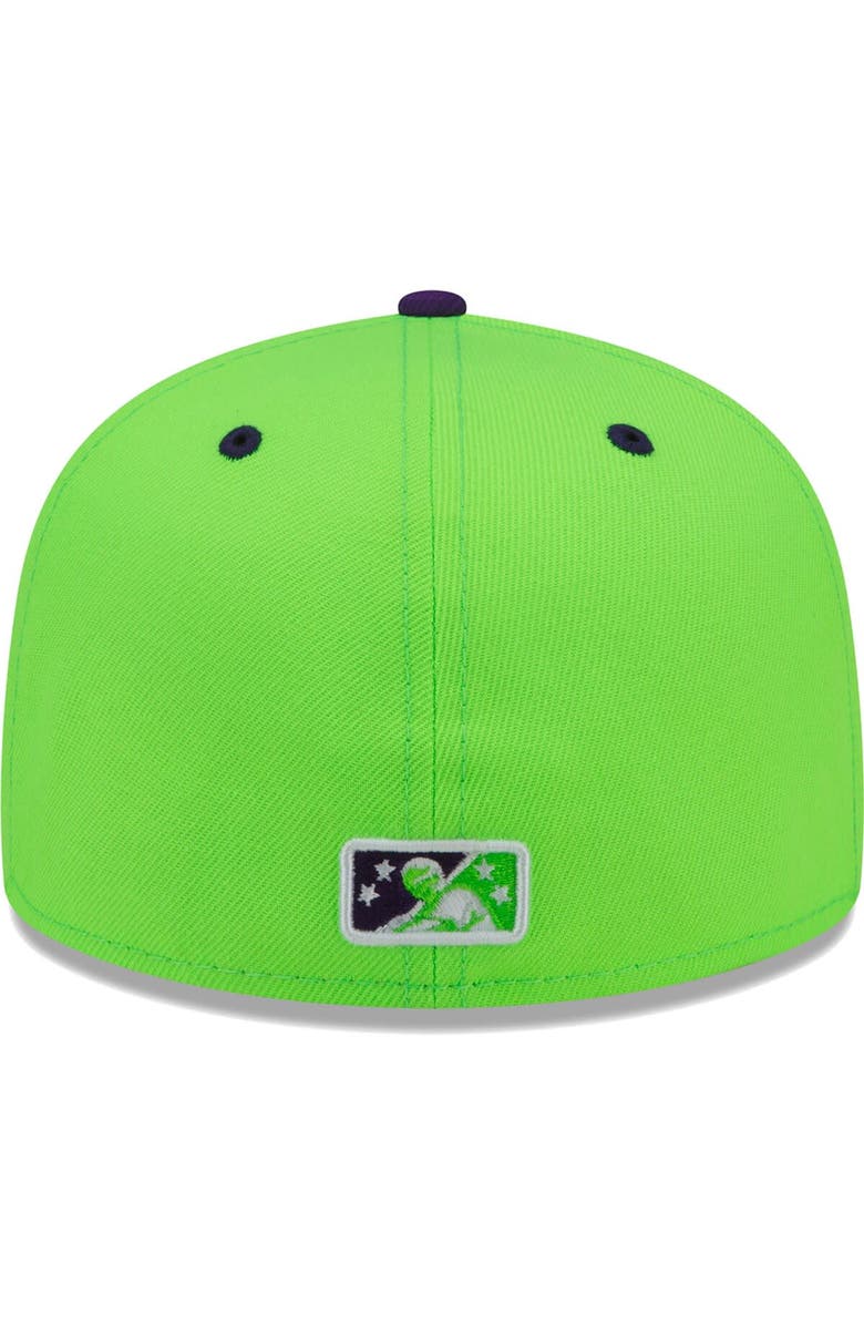 New Era Men's New Era Green Beloit Sky Carp Copa De La Diversion 59FIFTY Fitted Hat, Alternate, color, Green