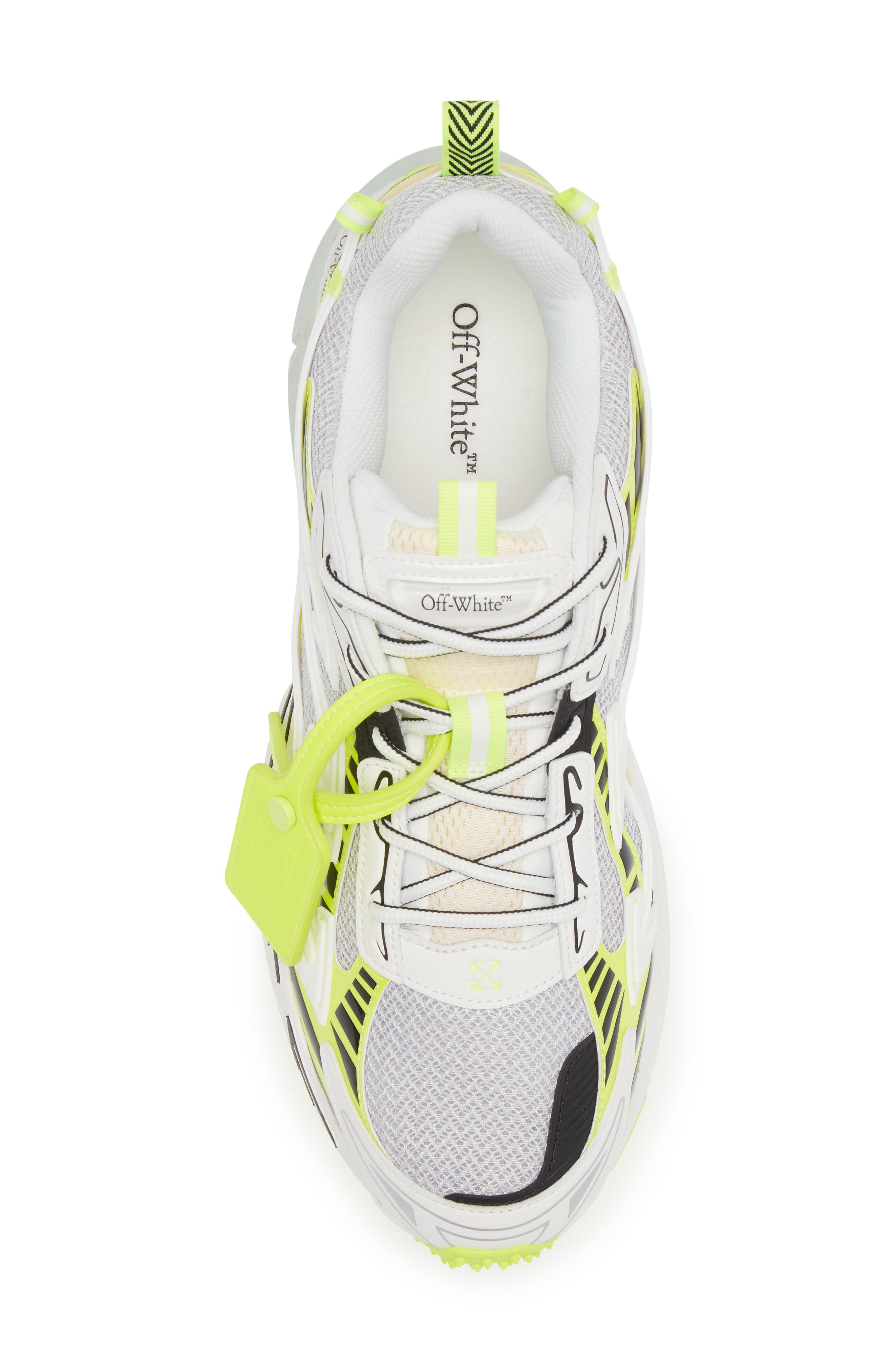 Off-White Be Right Back Sneaker, Alternate, color, White - Yellow Fluo