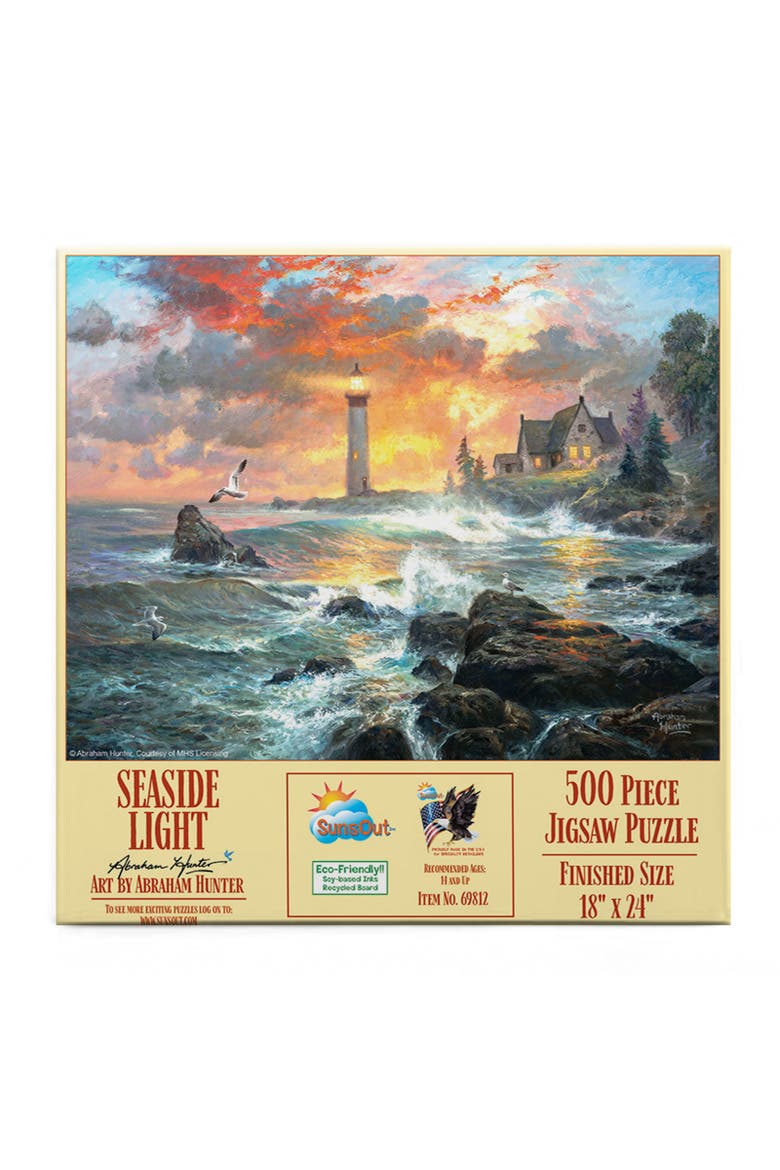 Seaside Light 500 piece Jigsaw Puzzle for Adults, Alternate, color, Multicolor