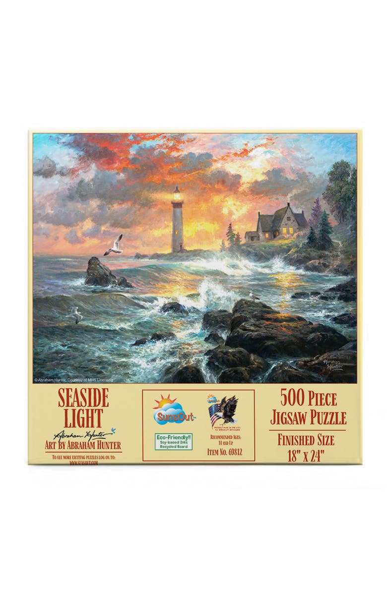 Sunsout Seaside Light 500 piece Jigsaw Puzzle for Adults, Alternate, color, Multicolor
